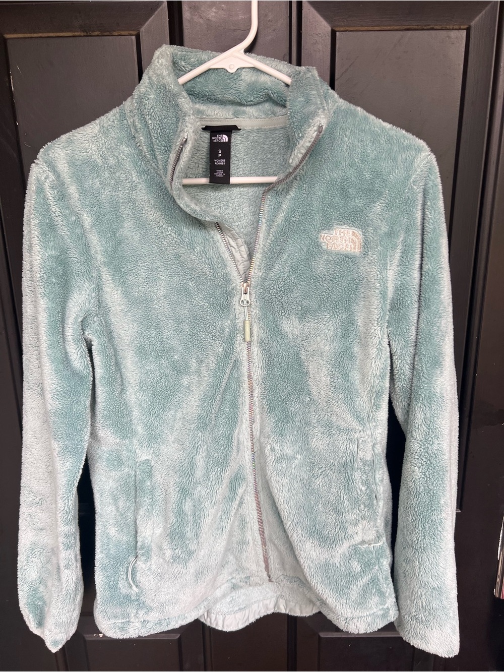 The North Face Osito Oso Full Zip Silken Fleece Jacket Sz S Holographic Zipper